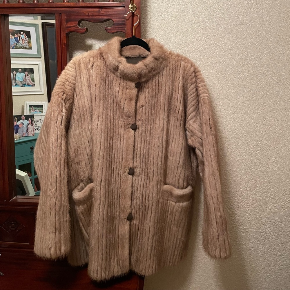 Exquisite fur coat, beautiful, soft and perfect.